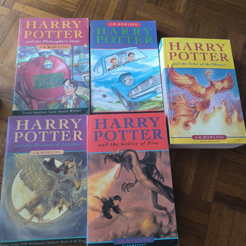 Harry Potter 1-5 boxed set, Bloomsbury classic edition 2004