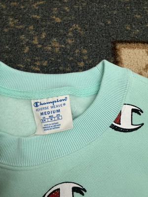 Champion unisex φούτερ, μέγεθος medium, τιρκουάζ