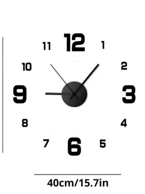 Wall clock silver color new, 40 centimeters