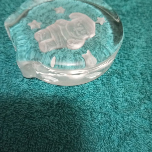 Glass Christmas Paperweight for Books like new