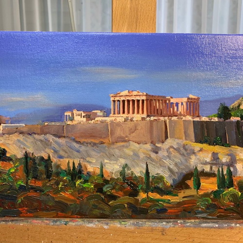 Acropolis Painting 21x49