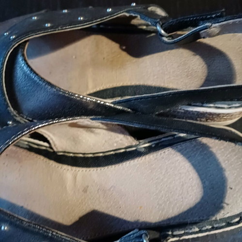 Parex women's platform sandals used, size 37, anthracite
