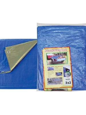 Waterproof Tarpaulin with Eyelets 3x2m 90g/m²