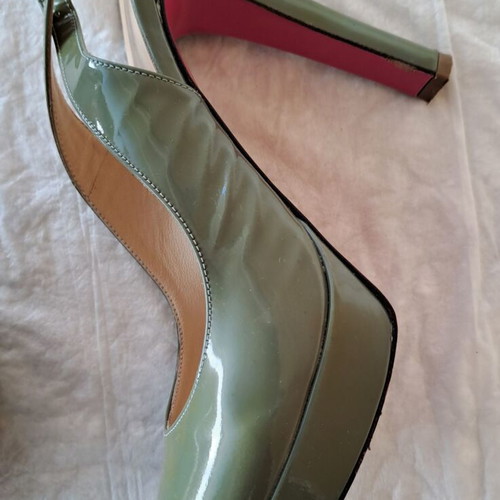 J.Bournazos Women's Platform Sandals Size 36 Green like new