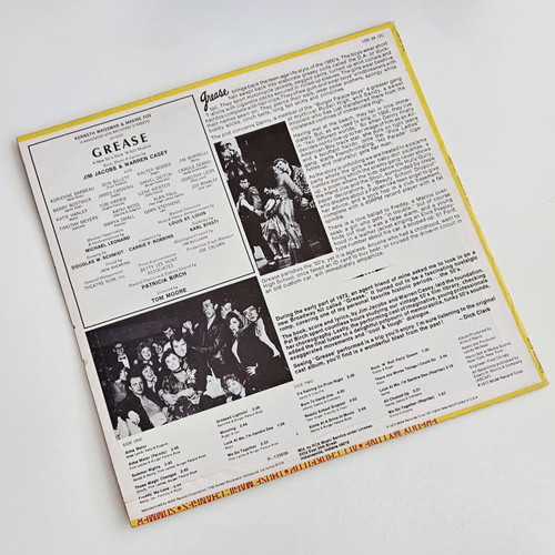 Grease The Original Broadway Cast Album vinyl LP mint condition