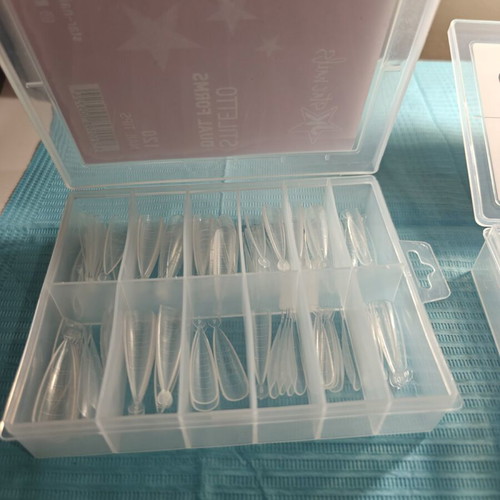 Nail products new, set with gels and nail forms