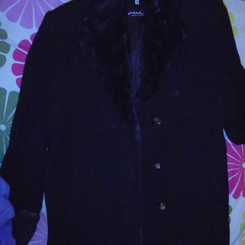 Paul Z pret a porter black wool coat like new medium - large