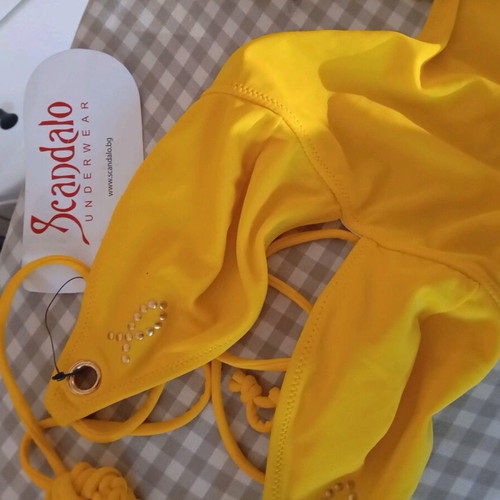 Scandalo one-piece swimsuit new, yellow
