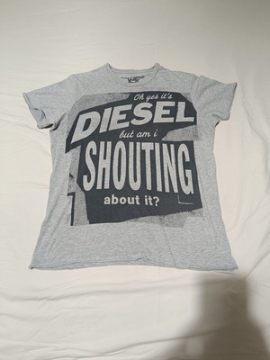 Diesel Graphic T-Shirt γκρι μέγεθος M σαν καινούργιο