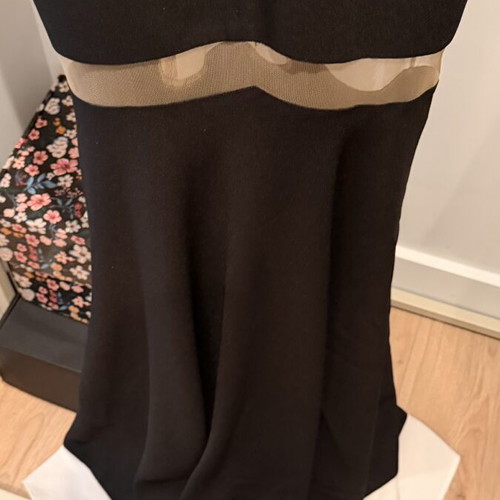 Maestri evening mermaid dress like new, size S/M, black and white