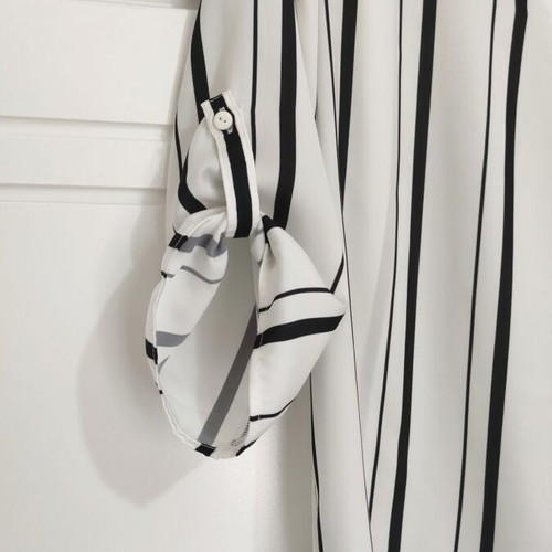 Tally Weijl striped shirt, black and white, size M