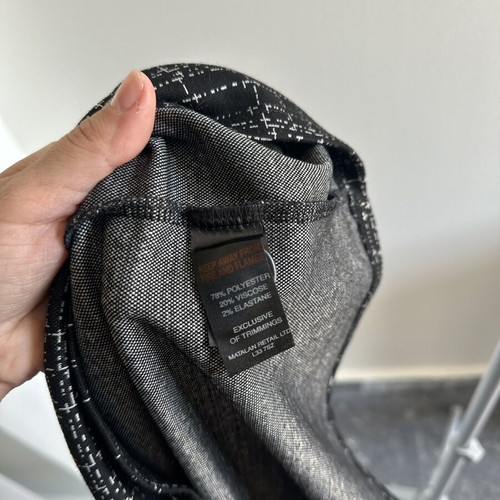Papaya office dress size 10/M like new, black and white