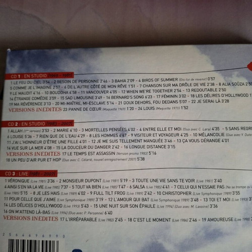 Pack of 6 French music CDs used, good condition