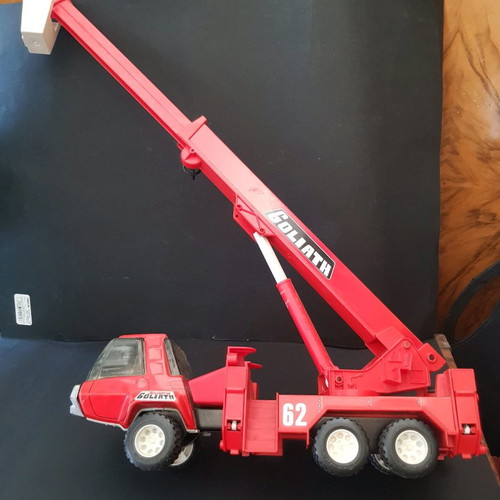 Goliath collectible fire truck toy used, French with folding ladder