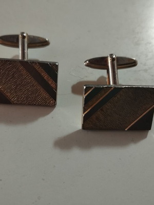 Vintage 70's cufflinks like new, gold color