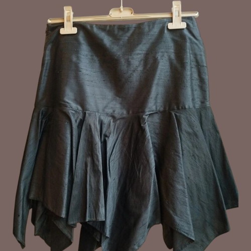 Charly black asymmetrical skirt like new, size S