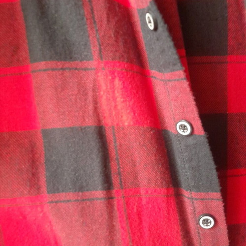 Winter plaid women's-kids shirt used, size XS