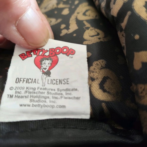 Betty Boop backpack with sequins, black, like new