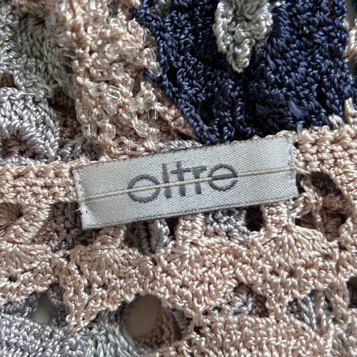 Oltre knitted top like new, size S/M, pastel floral design