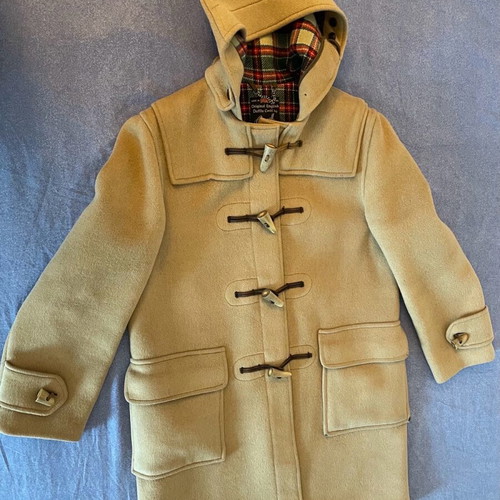 Gloverall women's wool coat camel color, size 42, like new