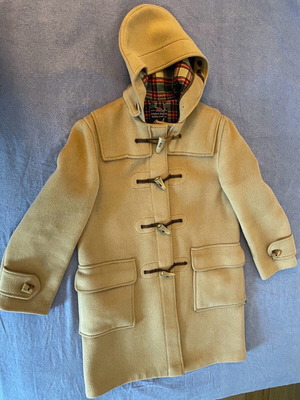 Gloverall women's wool coat camel color, size 42, like new