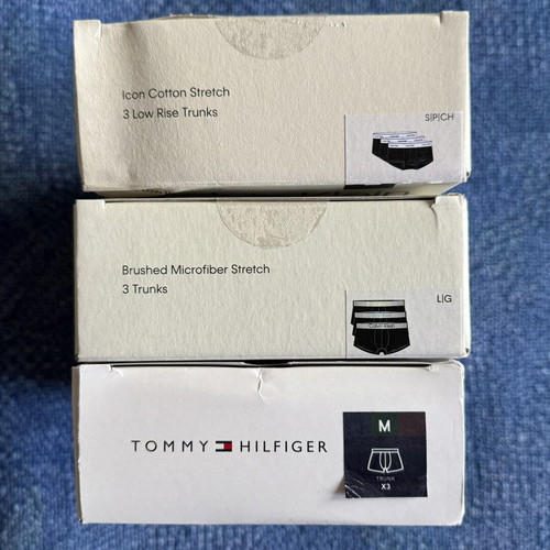 Men's underwear new, 3-pack boxer briefs by top brands