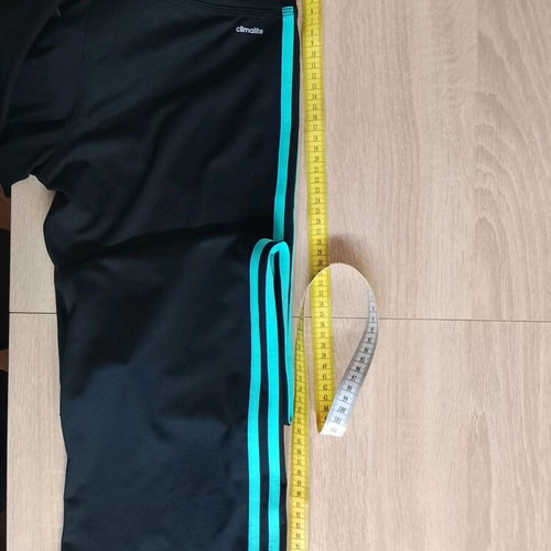Adidas Climalite women's elastic pants like new, black and turquoise