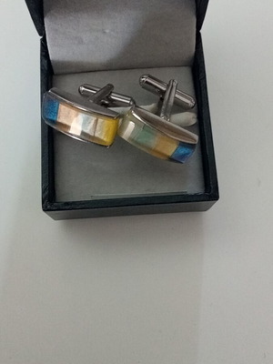 Zara cufflinks like new, multicolored