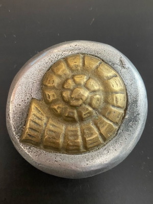 Ammonite paperweight like new