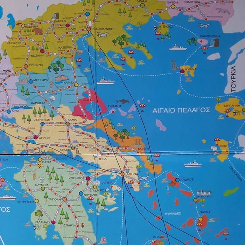 Board game Periplanisi stin Ellada travel edition new