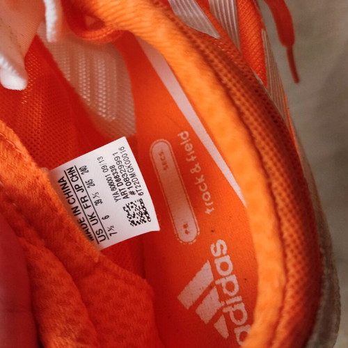 Adidas track spikes like new, white-blue & white-orange, size 39