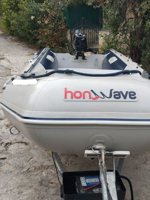 Honda Honwave T38 φουσκωτό σκάφος σαν καινούργιο με Tohatsu 6 HP εξωλέμβιο