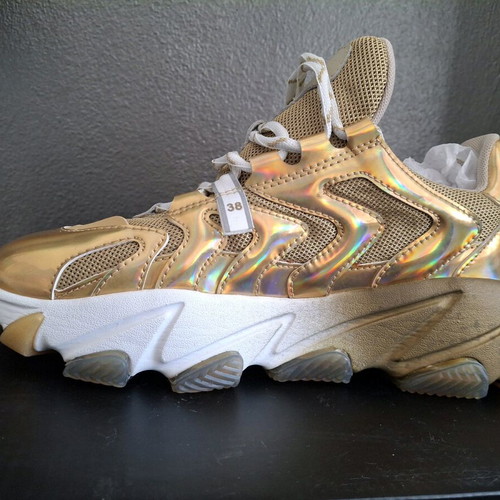 Ash women's sneakers new, gold color, size 38