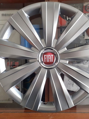 Τάσια 15'' Fiat με κόκκινο logo, σετ 4 τεμαχίων, καινούργια