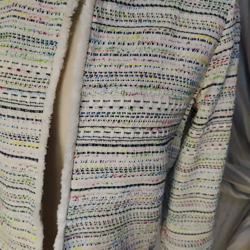 Mixed Color Tweed jacket by STELLA H new, size medium