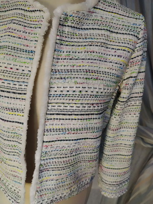 Mixed Color Tweed σακάκι της STELLA H καινούργιο, μέγεθος medium