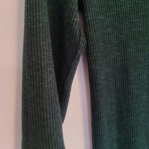Stradivarius knitted midi dress like new, dark green, size M