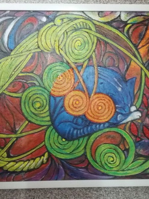 Original framed painting by Milen Zanev, 42 x 32 cm