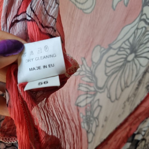 Toi&Moi silk blouse, colorful, boho wrap shirt