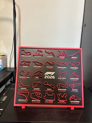 F1 calendar 2026 like new, official copy