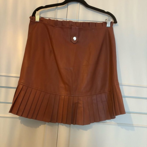Mini skirt with pleats Zara like new, brown