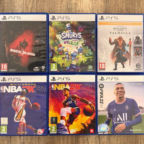 PS5 game bundle like new, includes NBA 2K21 and NBA 2K23