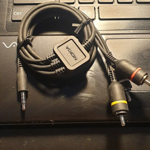 Nokia CA-75U TV output AV composite cable new