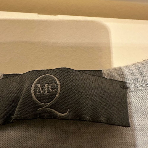 Alexander McQueen sleeveless blouse used, grey with colorful design