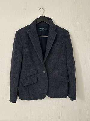 Дамско вълнено сако Ralph Lauren като ново, размер 12, сив