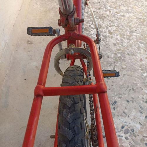 Low-step 16-inch bicycle used, red color