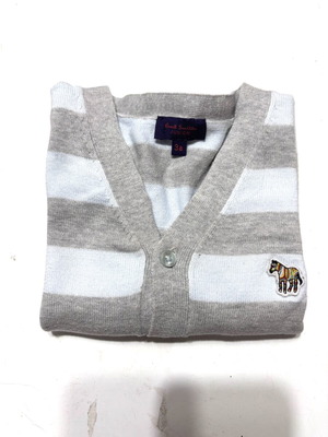 Paul Smith Junior Jacket used, size 3a, striped gray and sky blue