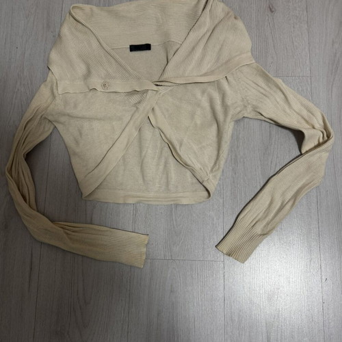 Only short cardigan like new, beige, sizes S/M
