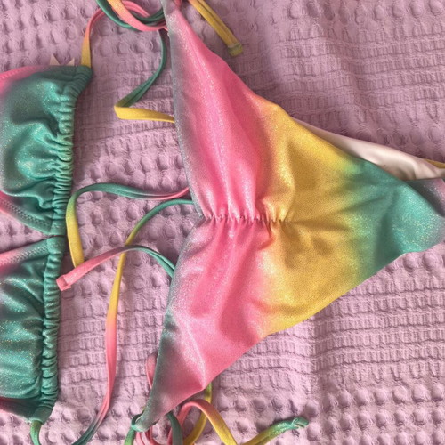Pretty Me swimsuit multicolor glittery like new