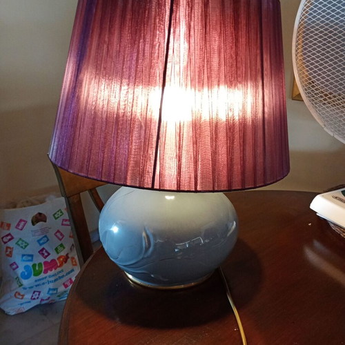 Porcelain table lamp like new, height 0.48 m